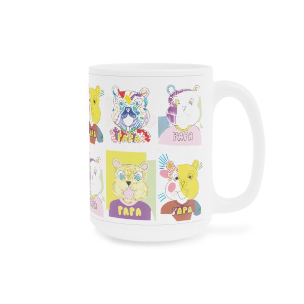 "Les Papas" (The Daddies) 4x - Ceramic Mugs (11oz15oz20oz) – Image 7