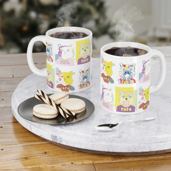 "Les Papas" (The Daddies) 4x - Ceramic Mugs (11oz15oz20oz) – Image 4