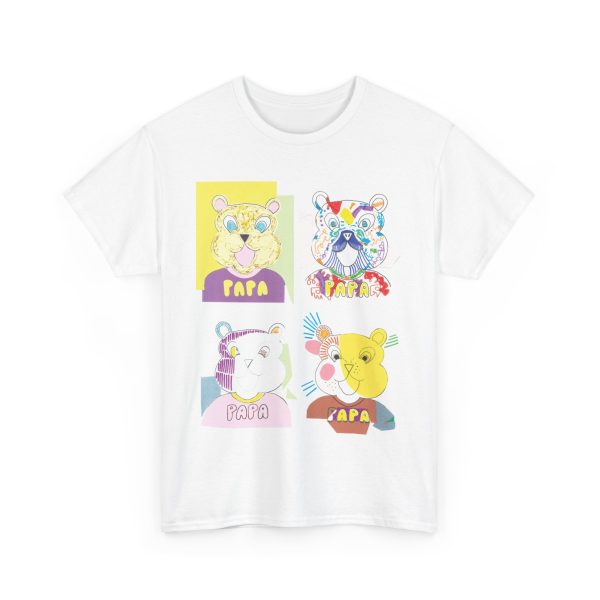 "Les Papas" (The Daddies) T-Shirt 4x Portrait (Let It Bear) – Image 3