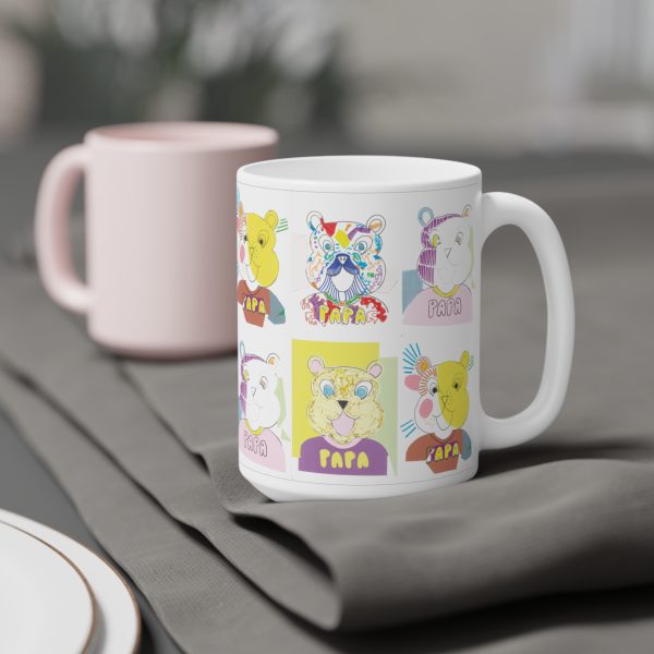 "Les Papas" (The Daddies) 4x - Ceramic Mugs (11oz15oz20oz) – Image 8